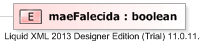 XSD Diagram of maeFalecida