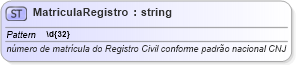 XSD Diagram of MatriculaRegistro