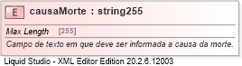 XSD Diagram of causaMorte