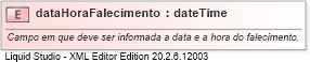 XSD Diagram of dataHoraFalecimento