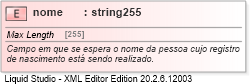 XSD Diagram of nome
