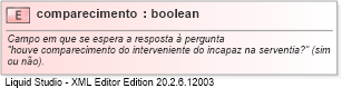 XSD Diagram of comparecimento