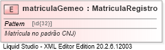 XSD Diagram of matriculaGemeo