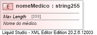 XSD Diagram of nomeMedico