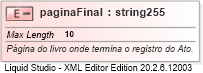 XSD Diagram of paginaFinal