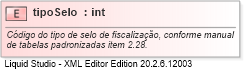 XSD Diagram of tipoSelo