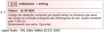 XSD Diagram of validador